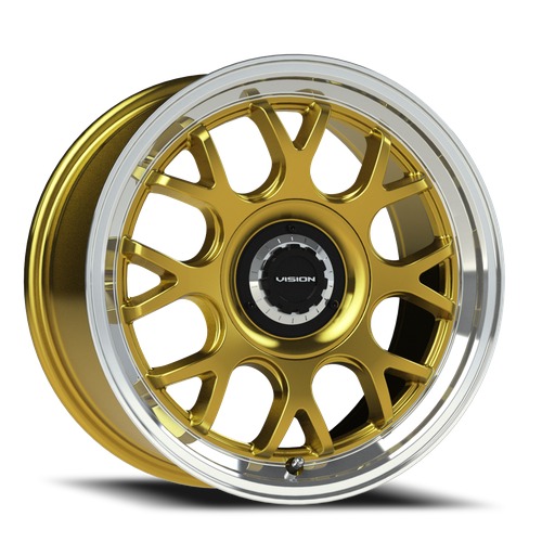 Vision Off-Road Alpine 478 Gold With Machined Lip Photo
