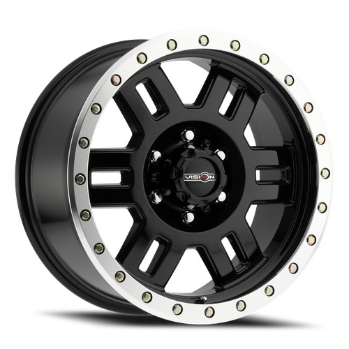 Vision Manx 398 Black Machined Lip - Part Number 398-5865GBML-19 Vision Manx 398 Black Machined Lip Photo