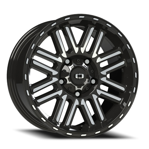 Vision Offroad NEXUS 348 Gloss Black Machined Face