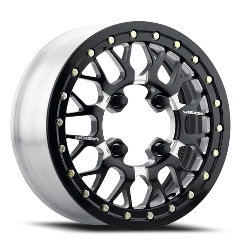 Vision Offroad STORM UTV 346 Gloss Black Milled Spoke