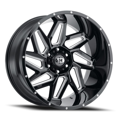 Vision Spyder 361 Gloss Black Milled Spoke
