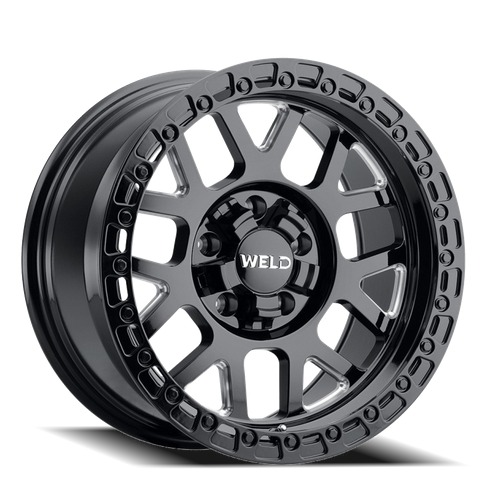 Weld Off-Road Cinch W105 Gloss Black Milled - Part Number W10509098501 Weld Off-Road Cinch W105 Gloss Black Milled Photo