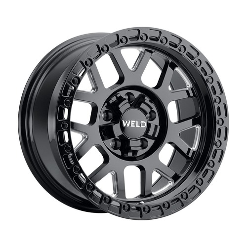 Weld Off-Road Cinch W105 Gloss Black Milled - Part Number W10500017476 Weld Off-Road Cinch W105 Gloss Black Milled Photo