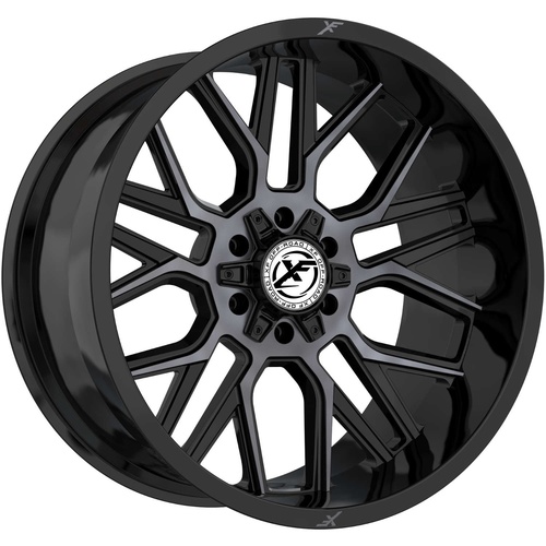 XF Offroad Xf-235 Gloss Black & Machined Titanium Double Dark Tint Photo