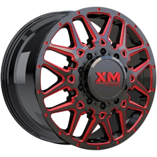 Xtreme Mudder Xm-900 Black W/ Red Milling