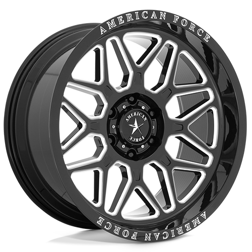 American Force AC001 Rush Gloss Black Milled - Part Number AC001BB20106118N American Force AC001 Rush Gloss Black Milled Photo