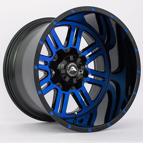 American Offroad A106 Gloss Black W/ Blue Face - Part Number A10620A463539-76BMF-Blue American Offroad A106 Gloss Black W/ Blue Face Photo