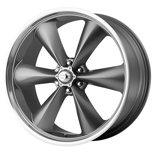 American Racing Torq Thrust ST AR104 Magnesium Gray W/ Machined Lip - Part Number AR10428538 American Racing Torq Thrust ST AR104 Magnesium Gray W/ Machined Lip Photo