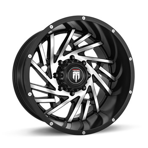 American Truxx Web AT161 Black W/ Machined Face - Part Number AT161-21026BM American Truxx Web AT161 Black W/ Machined Face Photo