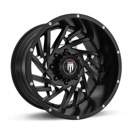 American Truxx Web AT161 Black W/ Milled Spokes - Part Number AT161-21283M American Truxx Web AT161 Black W/ Milled Spokes Photo