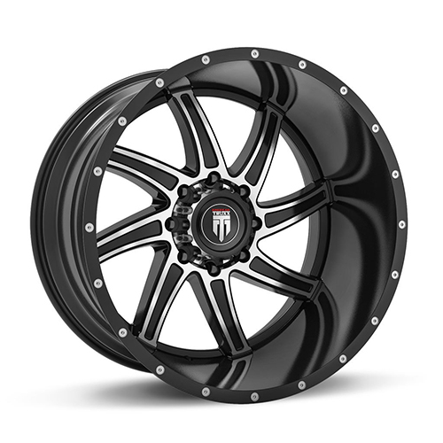 American Truxx Vortex AT162 Black W/ Machined Face - Part Number AT162-221252BM American Truxx Vortex AT162 Black W/ Machined Face Photo