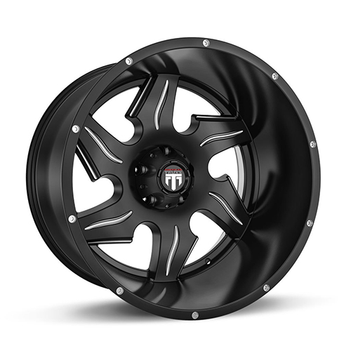 American Truxx Ninja AT163 Black W/ Milled Spokes - Part Number AT163-221443M American Truxx Ninja AT163 Black W/ Milled Spokes Photo