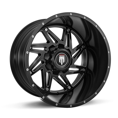 American Truxx Warrior AT165 Black W/ Milled Spokes - Part Number AT165-21262M American Truxx Warrior AT165 Black W/ Milled Spokes Photo