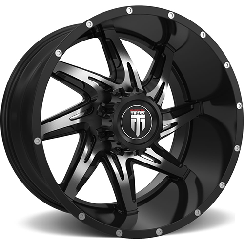 American Truxx Spider AT183 Black W/ Machined Face - Part Number AT183-221452BM American Truxx Spider AT183 Black W/ Machined Face Photo