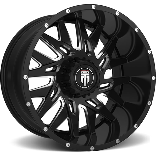 American Truxx DNA AT184 Black W/ Milled Spokes - Part Number AT184-2970M0 American Truxx DNA AT184 Black W/ Milled Spokes Photo