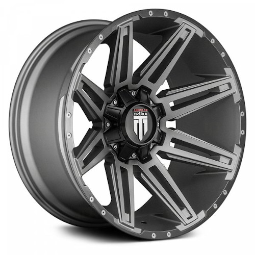 American Truxx Boom AT1903 Gunmetal W/ Black Lip - Part Number AT1903-8952GM-12 American Truxx Boom AT1903 Gunmetal W/ Black Lip Photo