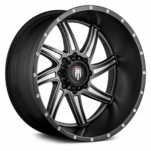 American Truxx Vortex AT162 Black W/ Milled Spokes - Part Number AT162-22270M-44 American Truxx Vortex AT162 Black W/ Milled Spokes Photo