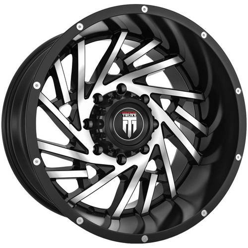 American Truxx Web AT161 Black W/ Machined Face - Part Number AT161-2278BM-44 American Truxx Web AT161 Black W/ Machined Face Photo