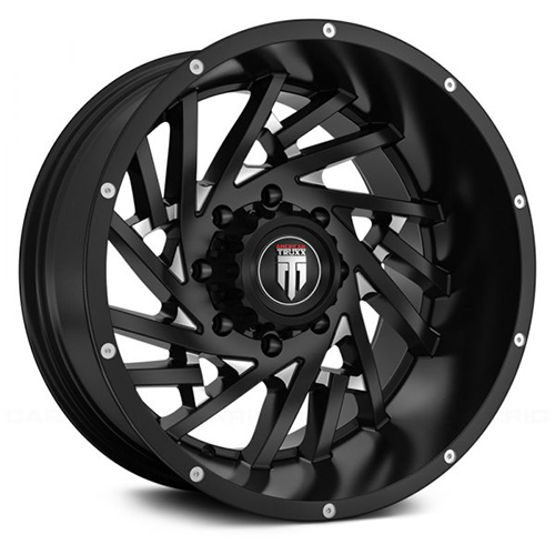 American Truxx Web AT161 Black W/ Milled Spokes - Part Number AT161-2278M-44 American Truxx Web AT161 Black W/ Milled Spokes Photo
