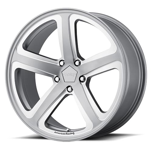American Racing Hot Lap AR922 Satin Gray W/ Milled Spokes - Part Number AR92221052440 American Racing Hot Lap AR922 Satin Gray W/ Milled Spokes Photo