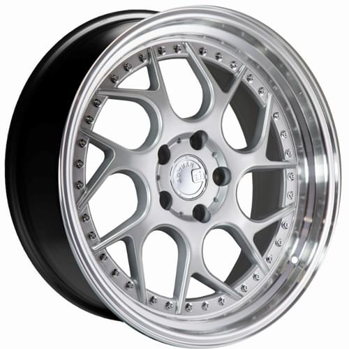 Aodhan Ds01 Silver W/ Machined Lip & Chrome Rivets - Part Number DS118955114315SML Aodhan Ds01 Silver W/ Machined Lip & Chrome Rivets Photo