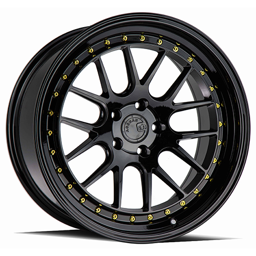 Aodhan DS06 Gloss Black W/ Gold Rivets - Part Number DS618105511422GB Aodhan DS06 Gloss Black W/ Gold Rivets Photo