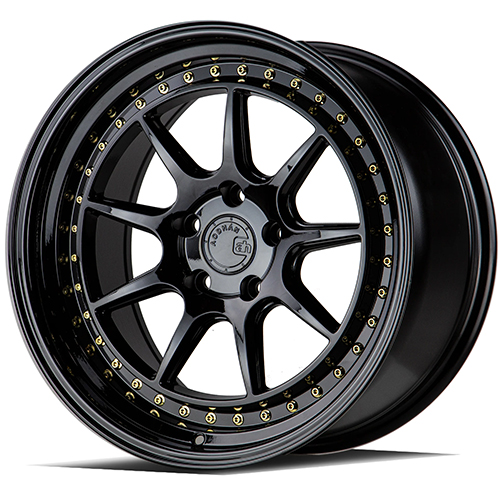 Aodhan DS-X Gloss Black W/ Gold Rivets - Part Number DSX1895511415GB Aodhan DS-X Gloss Black W/ Gold Rivets Photo