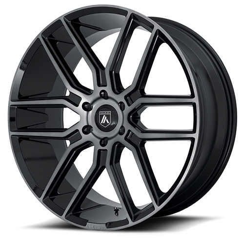 Asanti Black Label ABL-28 Gloss Black W/ Gray Tint - Part Number ABL28-20906230GY Asanti Black Label ABL-28 Gloss Black W/ Gray Tint Photo