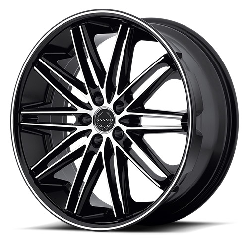 Asanti Black Label ABL-10 Machined Face W/ Black Lip - Part Number ABL10-22901228MB Asanti Black Label ABL-10 Machined Face W/ Black Lip Photo