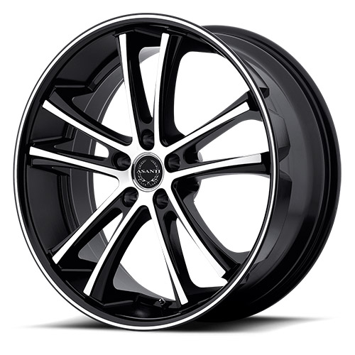 Asanti Black Label ABL-1 Machined Face W/ Black Lip - Part Number ABL1-22105638MB Asanti Black Label ABL-1 Machined Face W/ Black Lip Photo