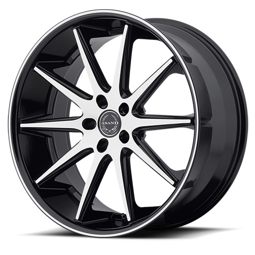 Asanti Black Label ABL-4 Machined Face W/ Black Lip - Part Number ABL4-20105230MB Asanti Black Label ABL-4 Machined Face W/ Black Lip Photo