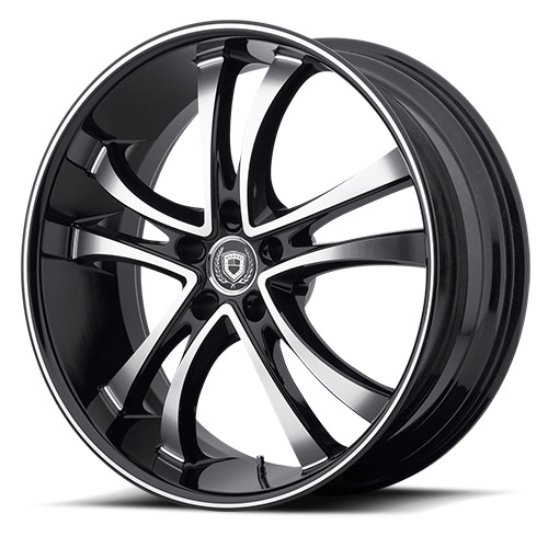 Asanti Black Label ABL-6 Machined Face W/ Black Lip - Part Number ABL6-22904540MB Asanti Black Label ABL-6 Machined Face W/ Black Lip Photo