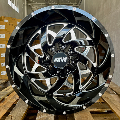 ATW Offroad 005 Gloss Black W/ Milled Spokes - Part Number WATW005-3 ATW Offroad 005 Gloss Black W/ Milled Spokes Photo