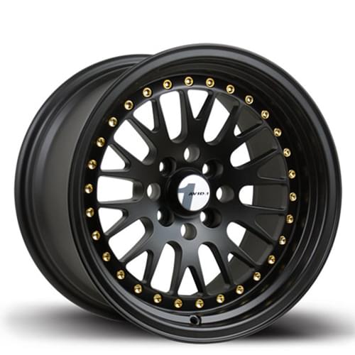 Avid 1 AV-12 Black W/ Gold Rivets - Part Number AV1215804C25BG Avid 1 AV-12 Black W/ Gold Rivets Photo