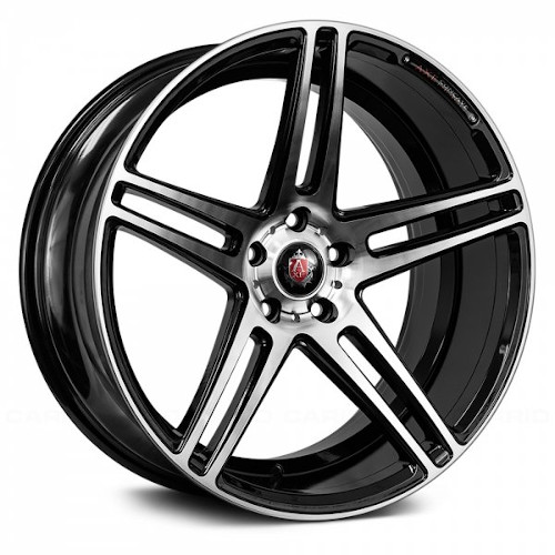 Axe EX12 Gloss Black W/ Machined Face - Part Number 10520BLNK40EX12B-5x115 Axe EX12 Gloss Black W/ Machined Face Photo