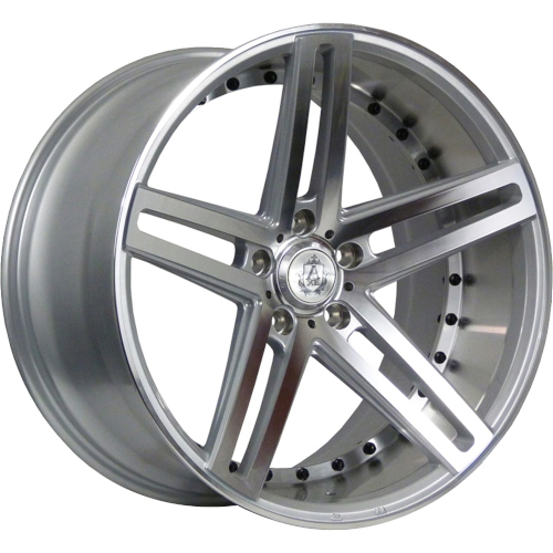 Axe EX20 Gloss Silver W/ Machined Face Barrel - Part Number 9519BLNK40EX20SP-5x110 Axe EX20 Gloss Silver W/ Machined Face Barrel Photo