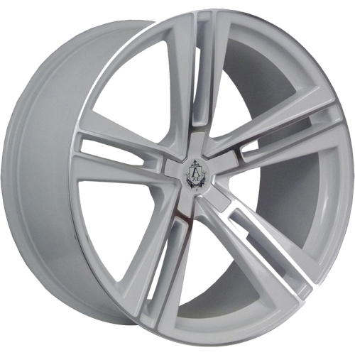 Axe EX21 Gloss White W/ Machined Face - Part Number 922BLANK20WMF-5x130 Axe EX21 Gloss White W/ Machined Face Photo