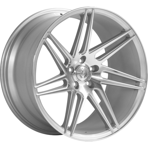 Axe EX31 Gloss Silver W/ Mirror Face Milled - Part Number 10520BNK25EX31SW-5x110 Axe EX31 Gloss Silver W/ Mirror Face Milled Photo