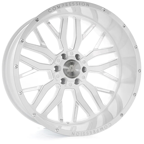 Axe Off-Road 1.3 Gloss White W/ Milled Accents - Part Number 241210H-44AX1WM Axe Off-Road 1.3 Gloss White W/ Milled Accents Photo