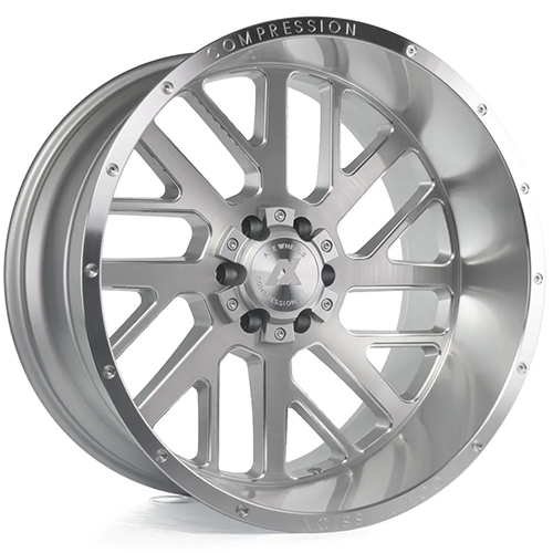 Axe Off-Road 2.1 Silver Brushed W/ Milled Lip - Part Number 22128170-44AX2SM Axe Off-Road 2.1 Silver Brushed W/ Milled Lip Photo