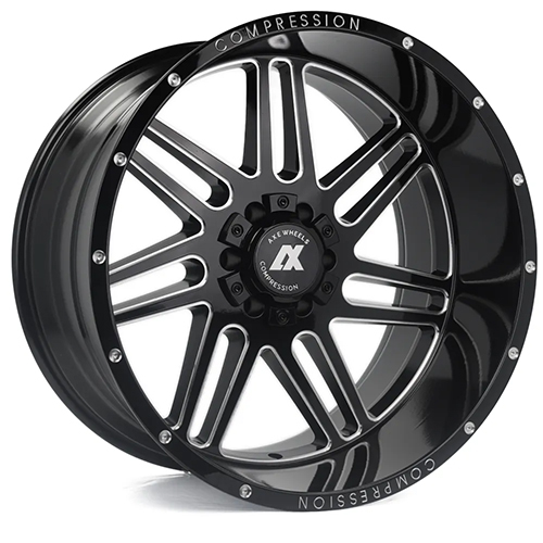 Axe Off-Road 3.0 Gloss Black W/ Milled Accents - Part Number 221210H-44AX3BM Axe Off-Road 3.0 Gloss Black W/ Milled Accents Photo