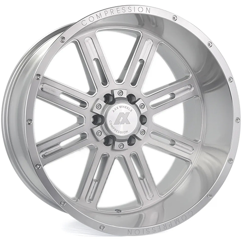 Axe Off-Road 4.1 Silver Brushed W/ Milled Lip - Part Number 221212H-44AX4SM Axe Off-Road 4.1 Silver Brushed W/ Milled Lip Photo