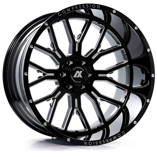 Axe Off-Road 6.0 Gloss Black W/ Milled Accents - Part Number 26148170-76AX6BM Axe Off-Road 6.0 Gloss Black W/ Milled Accents Photo