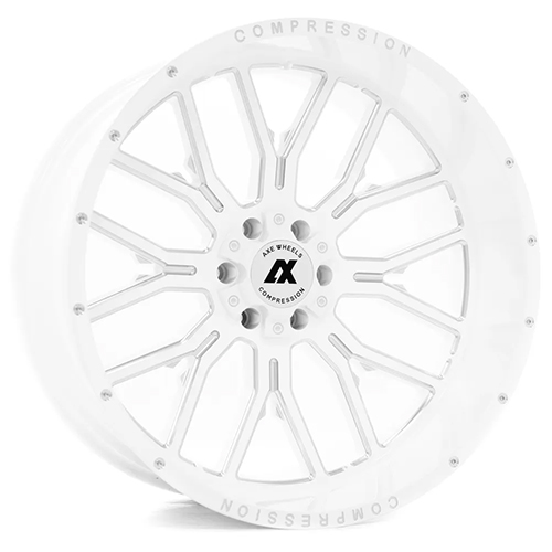 Axe Off-Road AX6.3 Gloss White Milled - Part Number 241212H-44AX6WM Axe Off-Road AX6.3 Gloss White Milled Photo