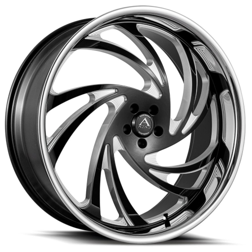 Azad AZ Drip Black Milled With Stainless Lip - Part Number AZDRIP2610BLANK+10BM/SSL Azad AZ Drip Black Milled With Stainless Lip Photo