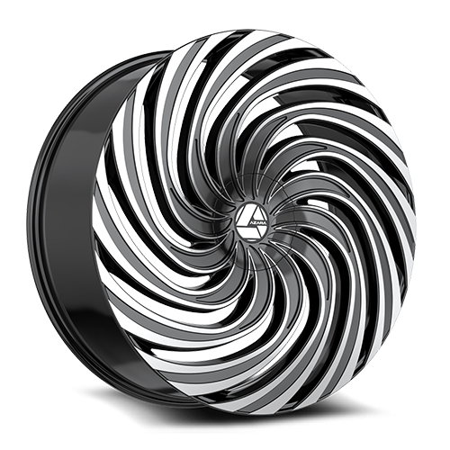 Azara AZA-535 Gloss Black Machined - Part Number AZA-53530955722BM Azara AZA-535 Gloss Black Machined Photo