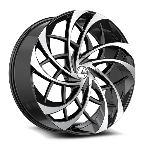 Azara AZA-540 Gloss Black Machined - Part Number AZA-54030955722BM Azara AZA-540 Gloss Black Machined Photo