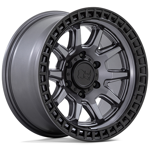 Black Rhino Calico Matte Gunmetal W/ Matte Black Lip - Part Number BR001AB17851234 Black Rhino Calico Matte Gunmetal W/ Matte Black Lip Photo