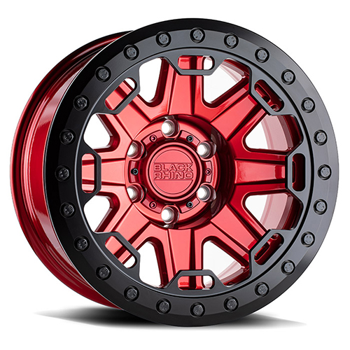 Black Rhino Rift Candy Red W/ Black Lip - Part Number 1785RFT-06140R12 Black Rhino Rift Candy Red W/ Black Lip Photo