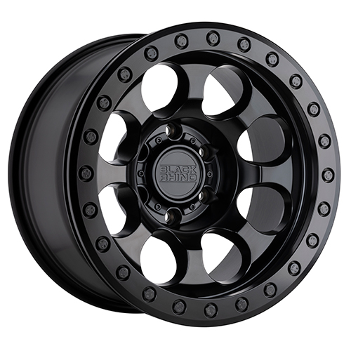 Black Rhino Riot Beadlock Matte Black W/ Black Bolts - Part Number 1785RIT006135M87 Black Rhino Riot Beadlock Matte Black W/ Black Bolts Photo